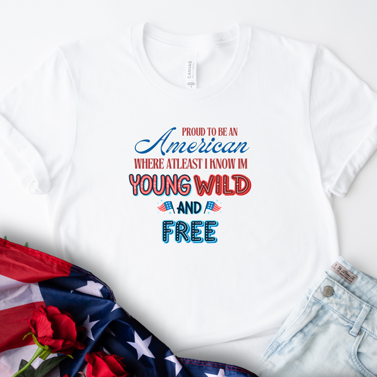 Proud To Be An American Tee - Adult Tee