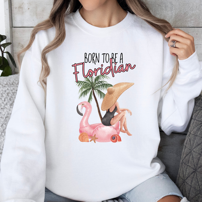 Born To Be A Floridian Crewneck - Adult Crewneck