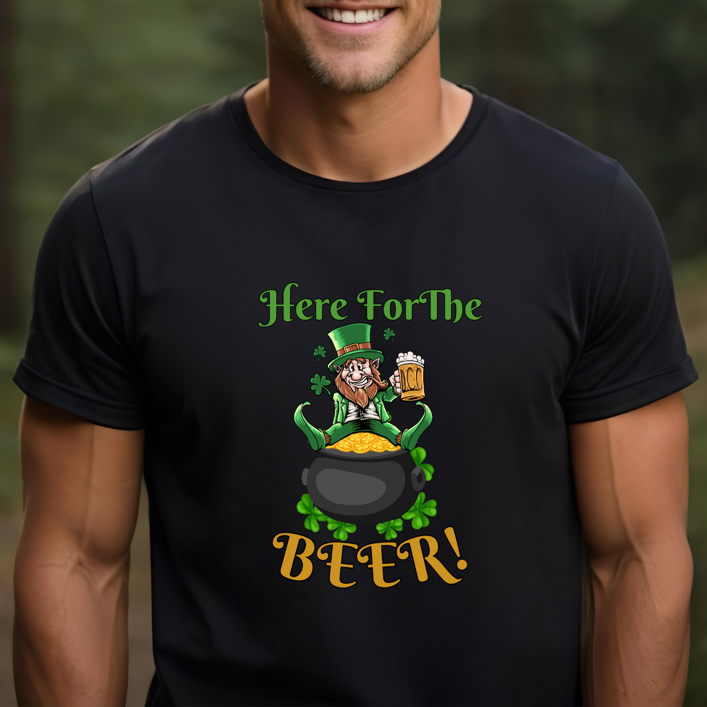 Here For The Beer Tee - Adult Tee