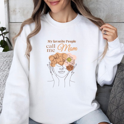 My Favorite People Call Me Mom Crewneck - Adult Crewneck