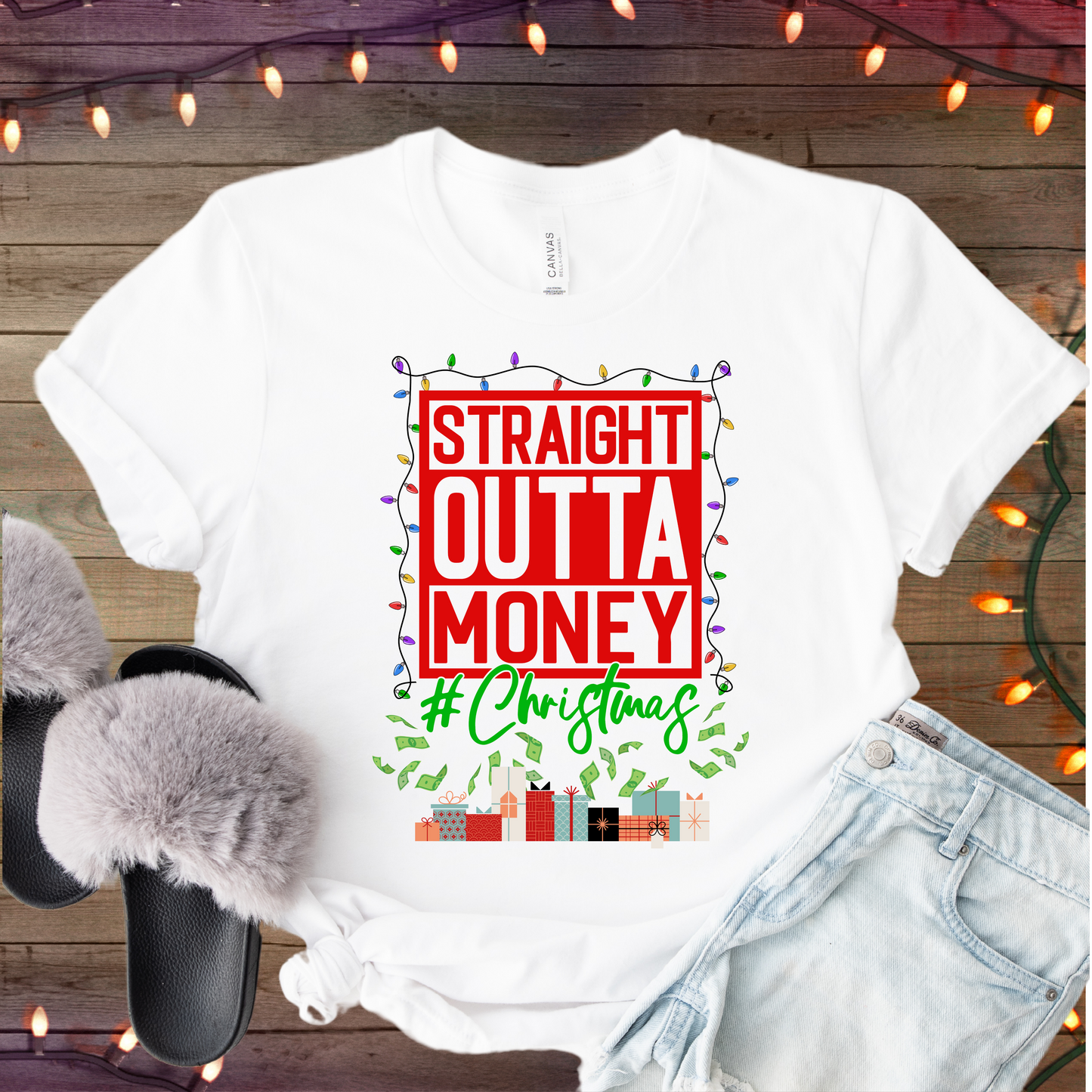 Straight Out of Money Tee - Adult Tee