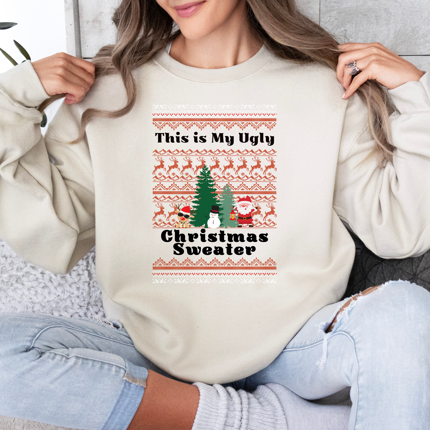 Ugly Christmas Sweater - Adult Crewneck