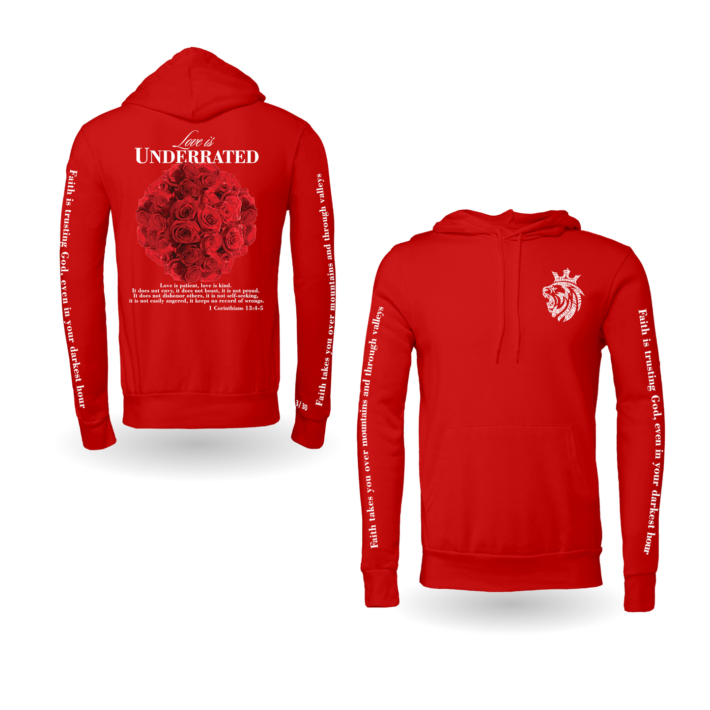 Limited Edition Love is Underrated Hoodie - Red